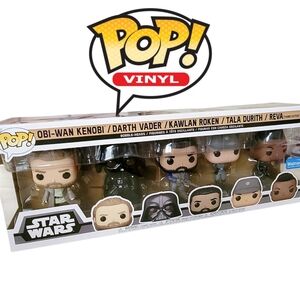 Funko Pop! STAR WARS: Obi-Wan Kenobi 5PK Vinyl Figure (Walmart Exclusive) NWT